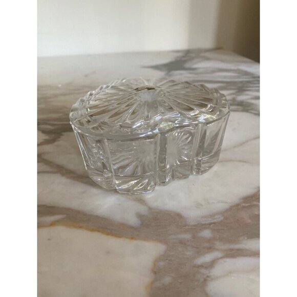 Zajecar 24%‎ Lead Crystal Heart Shaped Trinket Vanity Box Lid - Picture 6 of 6